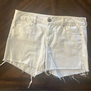 American Eagle Outfitters White Jean Shorts